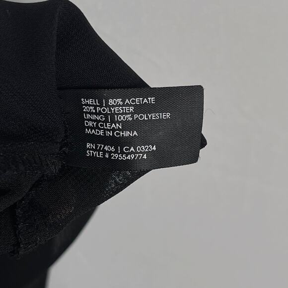 Club Monaco Small S Black Cross Back Flowy Tank Top Square Neck Tiered Back - Picture 8 of 8